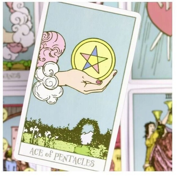 Pink Border Tarot Cards Deck Guidebook for Beginners, Classic Rider-Waite - Picture 8 of 8